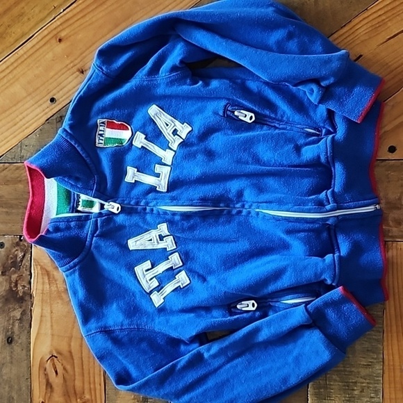Italia Soccer Zip up Jacket/Sweatshirt - Kids size 5/6 - Picture 1 of 6